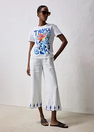 T-shirt met zijde, bonprix