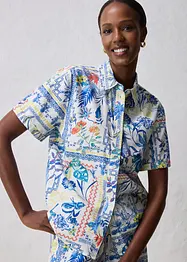 Overhemdblouse met zijde, bonprix