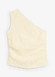 One shoulder top van gestructueerd materiaal, bonprix