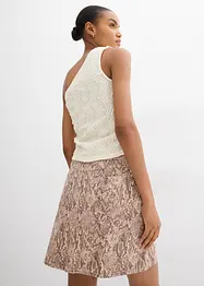 One shoulder top van gestructueerd materiaal, bonprix