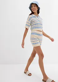 Short van een luchtige katoen-linnenmix, bonprix