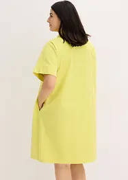 Wijde jurk van katoen met elegante plooi, bonprix