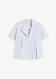 Korte popeline blouse van katoen met korte mouwen, bonprix