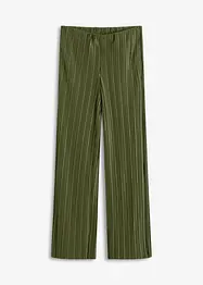 Jersey broek met plissé, bonprix