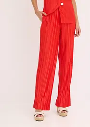 Jersey broek met plissé, bonprix