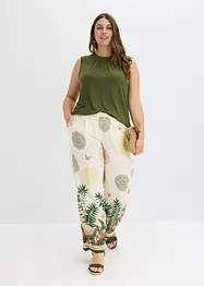 Wijde broek van viscose, bonprix