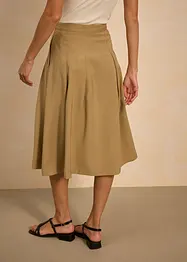 Plooirok van soepele viscose, bonprix