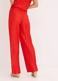 Jersey broek met plissé, bonprix