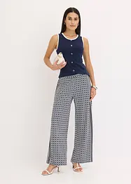 Jersey tanktop met contrasterende boorden, bonprix