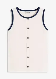Jersey tanktop met contrasterende boorden, bonprix