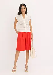 Ajour vest met korte mouwen, bonprix