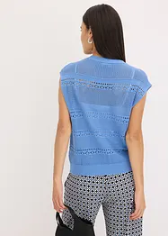 Ajour vest met korte mouwen, bonprix