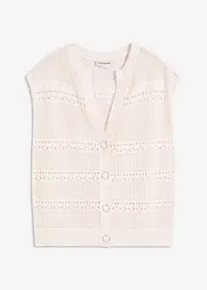 Ajour vest met korte mouwen, bonprix