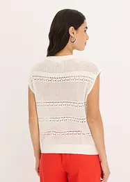 Ajour vest met korte mouwen, bonprix