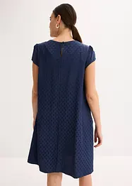 Jaquard jurk met elegante plooien, bonprix