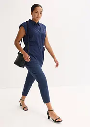 Satijnen blouse met striklint, bonprix