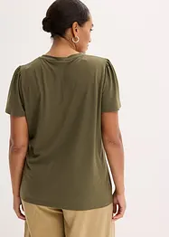 Shirt van viscose met knopen, bonprix