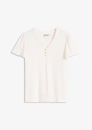 Shirt van viscose met knopen, bonprix