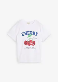 T-shirt met een print van biologisch katoen, bonprix