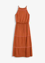 Maxi jurk met gehaakte inzetstukken, bonprix