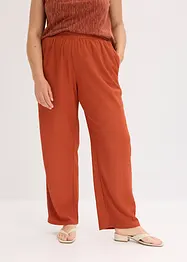 Jersey broek van crèpe, bonprix
