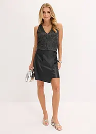 Cropped top met diep decolleté, bonprix