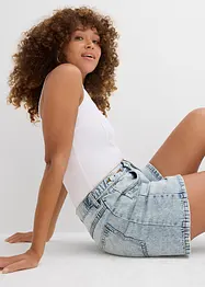 Jeans short mid waist, low stretch, bonprix