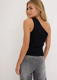 One shoulder top met versiering, bonprix