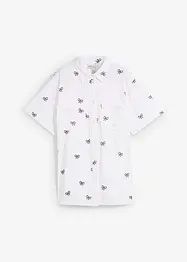 Blouse van mousseline met korte mouwen, bonprix