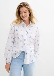 Oversized blouse van puur katoen, bonprix