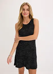 Gebreide jurk in gehaakte look, bonprix