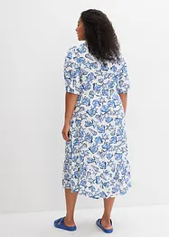 Wijde jurk van crinkle-viscose, bonprix