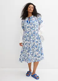Wijde jurk van crinkle-viscose, bonprix