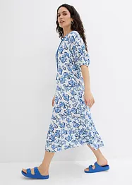 Wijde jurk van crinkle-viscose, bonprix