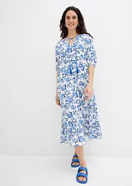 Wijde jurk van crinkle-viscose, bonprix