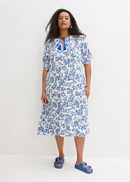 Wijde jurk van crinkle-viscose, bonprix
