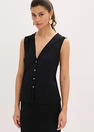 Mouwloos vest in een gebreide look, bonprix