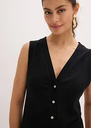 Mouwloos vest in een gebreide look, bonprix