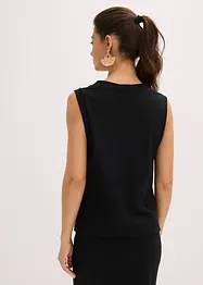 Mouwloos vest in een gebreide look, bonprix