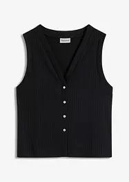 Mouwloos vest in een gebreide look, bonprix