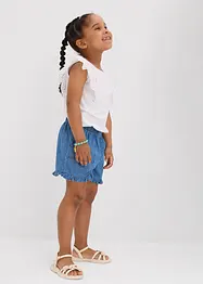 Denim short van soepel katoen, bonprix