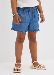 Denim short van soepel katoen, bonprix