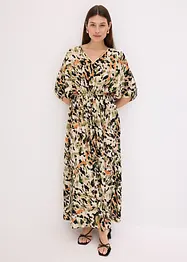 Maxi jurk met pailletten van soepele viscose, bonprix