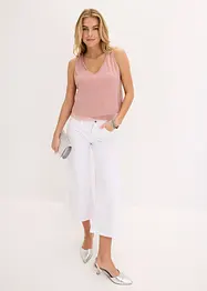 Cropped top met diep decolleté, bonprix