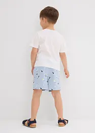 T-shirt en korte broek van biologisch katoen (2-dlg. set), bonprix