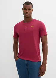Henley shirt van biologisch katoen (set van 2), bonprix