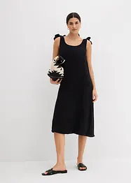 Jurk met spaghettibandjes van zachte mousseline, bonprix