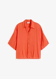 Strandblouse van viscose met korte mouwen, bonprix