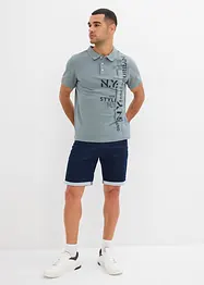 Piqué poloshirt van puur katoen, slim fit, korte mouw, bonprix
