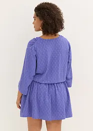 Mini jurk van getextureerd materiaal, bonprix